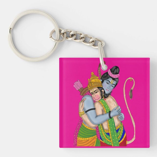 Porte-clefs Lord Rama & Hanuman Keychain (Devant)