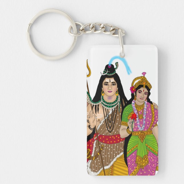 Porte-clefs Lord Shiv Parvati Keychain (Devant)