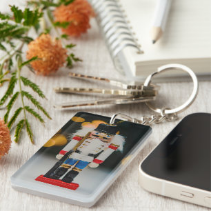 Porte-clefs L'ornement casse-noisette classique de Noël de Sli
