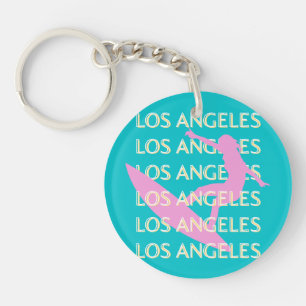Porte-clefs Los Angeles Travel Art, Californie, Amateurs de Su