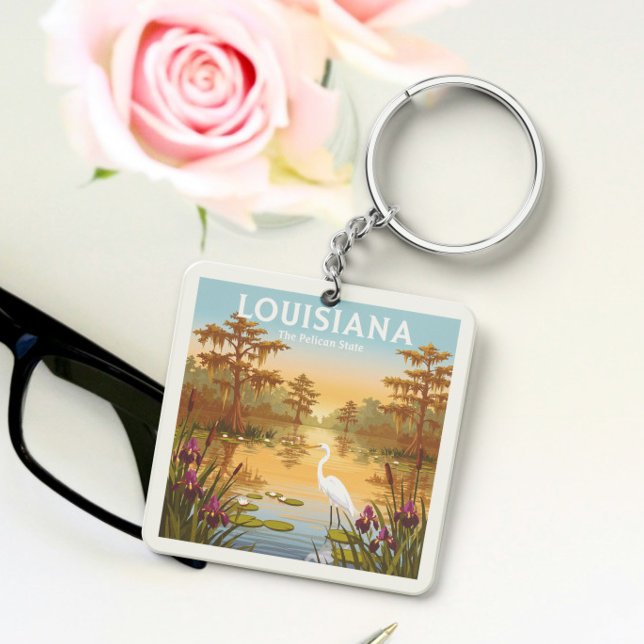 Porte-clefs Louisiane vintage (Créateur téléchargé)