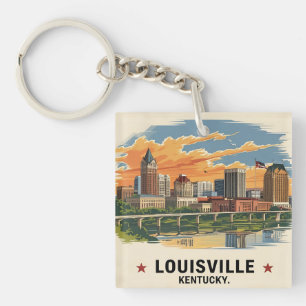Porte-clefs Louisville Kentucky USA Skyline