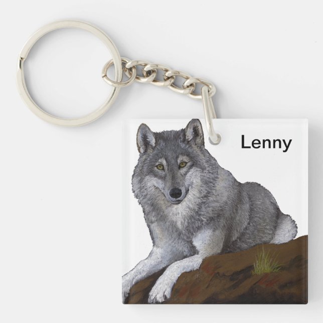 Porte-clefs Loup (Devant)