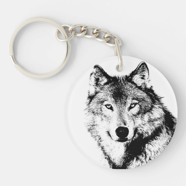 Porte-clefs Loup (Devant)