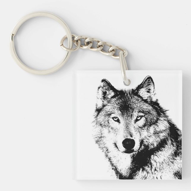 Porte-clefs Loup (Devant)