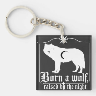 Porte-clefs Loup céleste sombre silhouette Art gothique