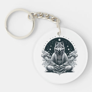 Porte-clefs Loup conscient