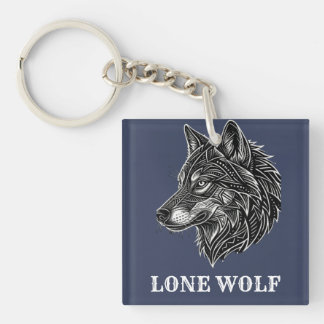 PORTE-CLEFS LOUP SOLITAIRE