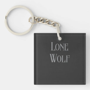 Porte-clefs Loup solitaire mâle Sigma minimaliste moderne