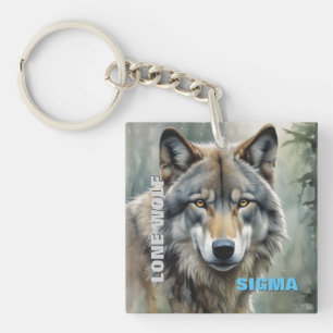 Porte-clefs Loup solitaire masculin de Sigma