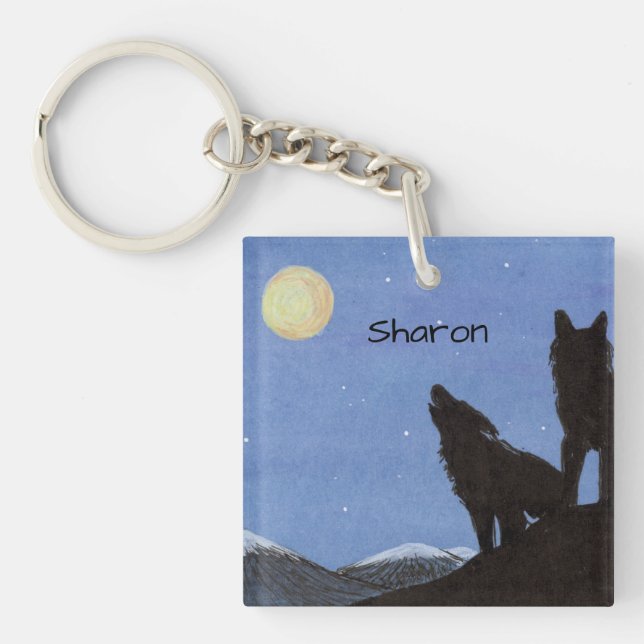 Porte-clefs Loups (Devant)