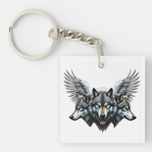 Porte-clefs Loups gardiens (Devant)