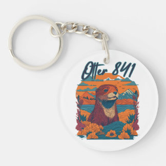 Porte-clefs Loutre de surf 841 Loutre Mon Chemin Loutre de mer