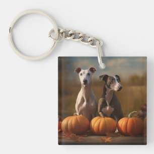 Porte-clefs Louveteau Greyhound Délice d'Automne Citrouille