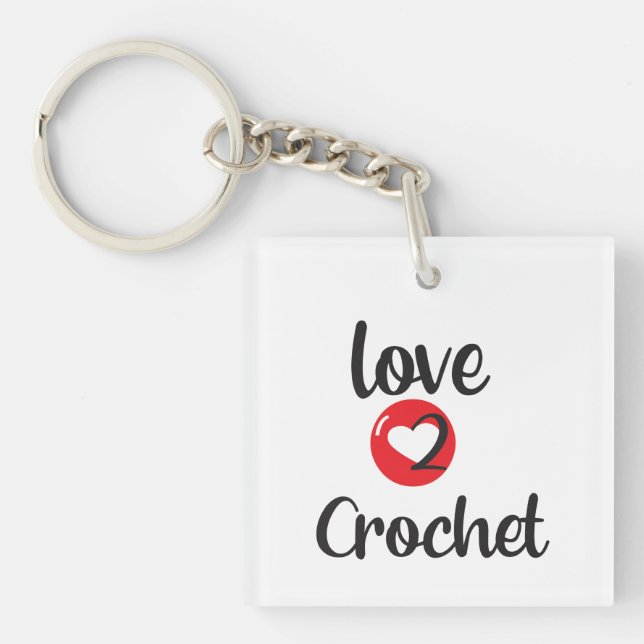Porte-clefs Love 2 Crochet Porte - clé (Devant)