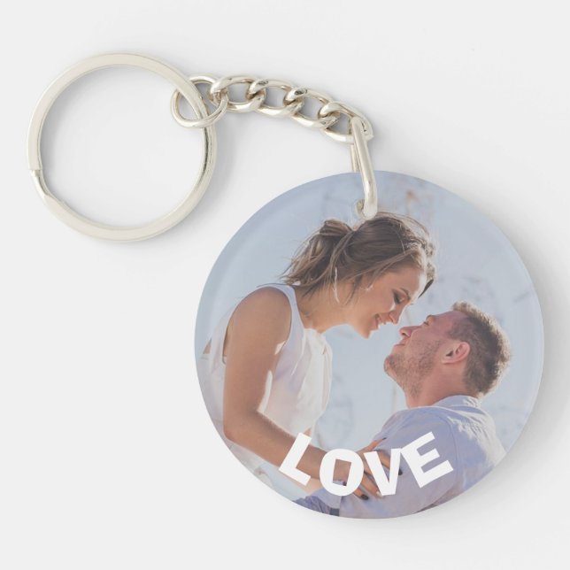 Porte-clefs Love Always & Forever Porte - clé photo personnali (Devant)