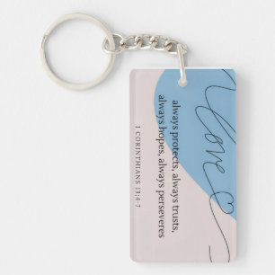 Porte-clefs Love Bible Verse
