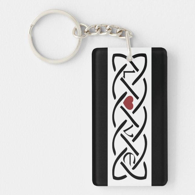 Porte-clefs Love Celtic Knot (Devant)