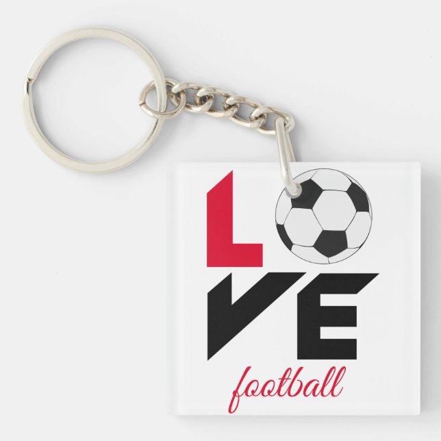 Porte-clefs Love football (Devant)