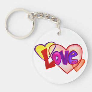 Porte-clefs Love Hearts Anneau Porte - clé