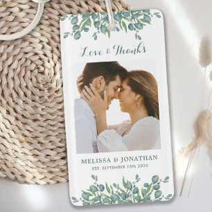 Porte-clefs Love & Merci Eucalyptus Greenery Mariage photo