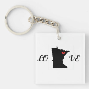 Porte-clefs Love Minnesota Porte - clé acrylique