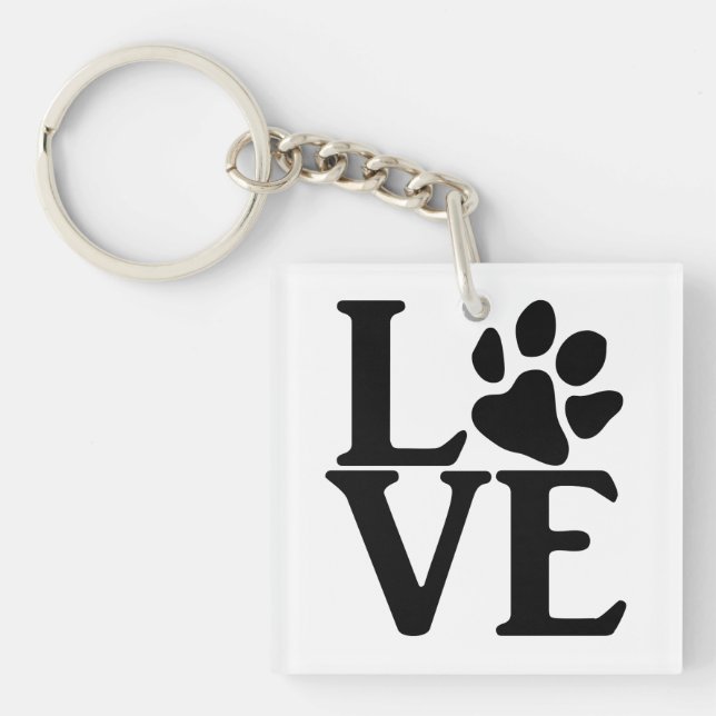 Porte-clefs Love Paw Classic (Devant)