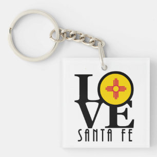 Porte-clefs LOVE Père Noël Fe Nouveau-Mexique