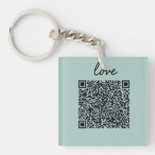 Porte-clefs Love QR Code