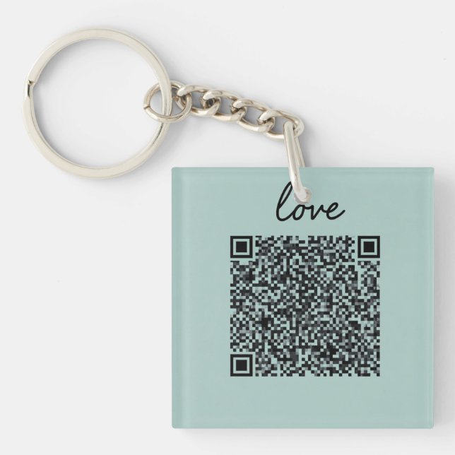 Porte-clefs Love QR Code (Devant)