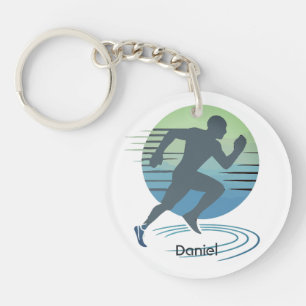 Porte-clefs Love Running Marathon Compétitive Runner Custom