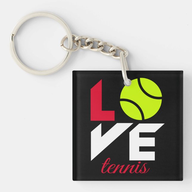 Porte-clefs Love tennis (Devant)