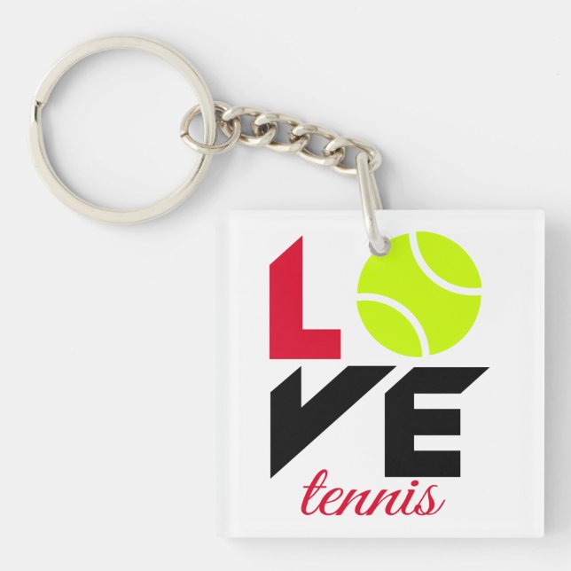 Porte-clefs Love tennis (Devant)