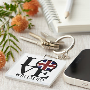 Porte-clefs LOVE Wallsend Angleterre