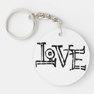 Porte-clefs Love word typography