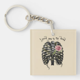 Porte-clefs Loved You to Dead - Cage de côtes gothiques