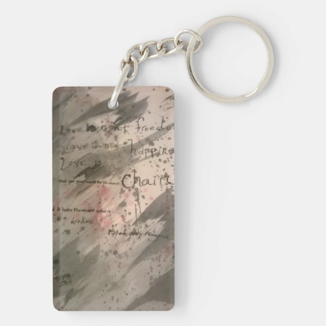 Porte-clefs Loveisachain. porte - clé (Dos)
