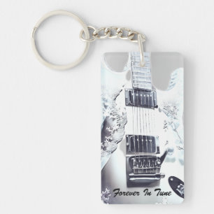 Porte-clefs Lucite Guitare Mariage Faveur