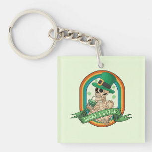Porte-clefs Lucky A Latte - Squelette, Café et Cloches