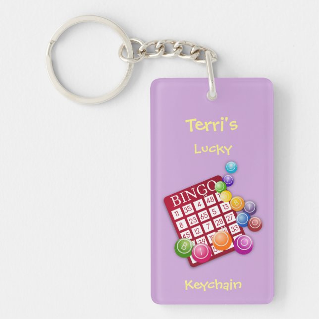 Porte-clefs Lucky BINGO Porte - clé *Personnalisez* (Devant)