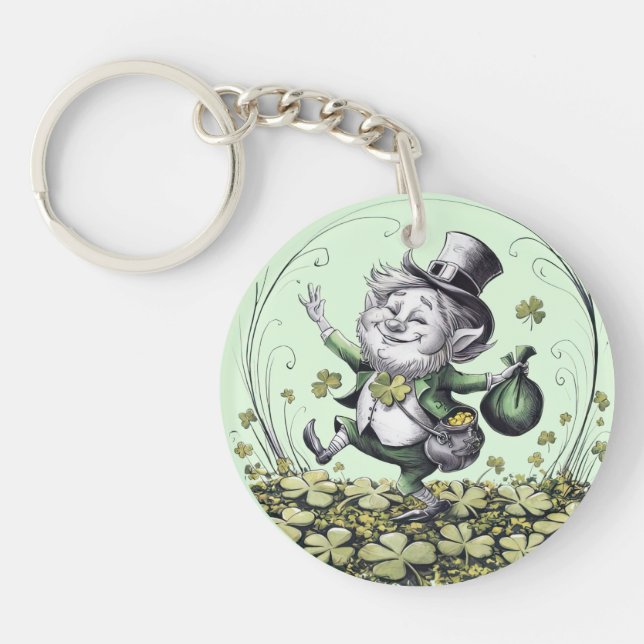 Porte-clefs Lucky Irish Leprechaun (Devant)