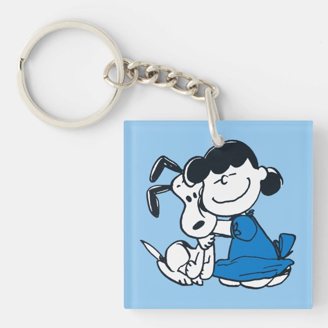 Porte-clefs Lucy Hugging Snoopy (Devant)