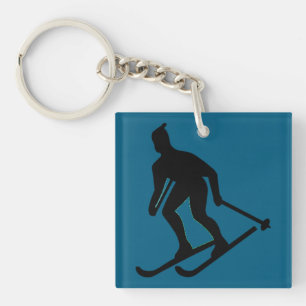 Porte-clefs Ludlow, VT Ski Bum (Green Mountain Vermont Skiing)