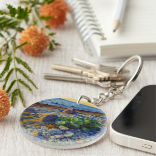Porte-clefs Lumière du soir sur la côte de Vormsi