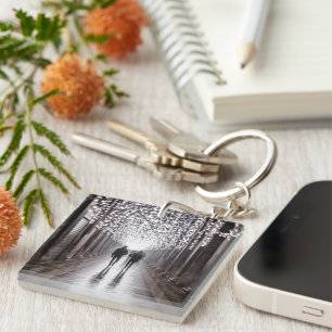 Porte-clefs Lumière, ombres et symétrie - sépia