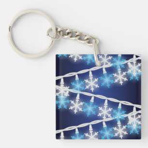 Porte-clefs Lumières en forme de flocon de neige