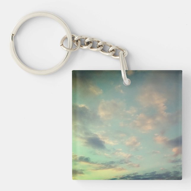 Porte-clefs Luminosité aux nuages roses (Devant)
