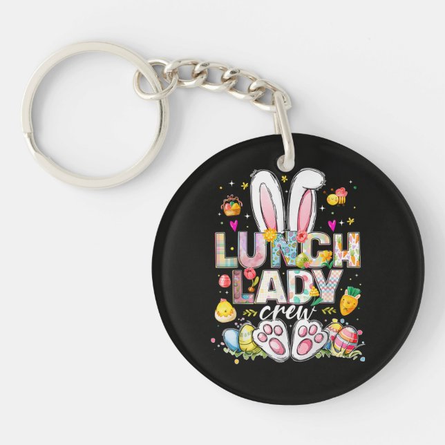 Porte-clefs Lunch Lady Crew Funny Bunny (Devant)