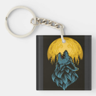 Porte-clefs Lune de loup