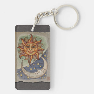 Porte-clefs Lune et étoiles de Sun